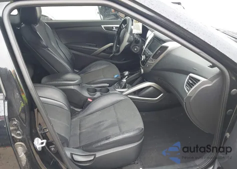 2013 Hyundai Veloster Base W/Black из США, поврежденный, VIN KMHTC6AD3DU084995